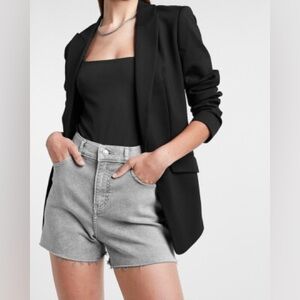 Express Columnist Open Front Boyfriend Blazer